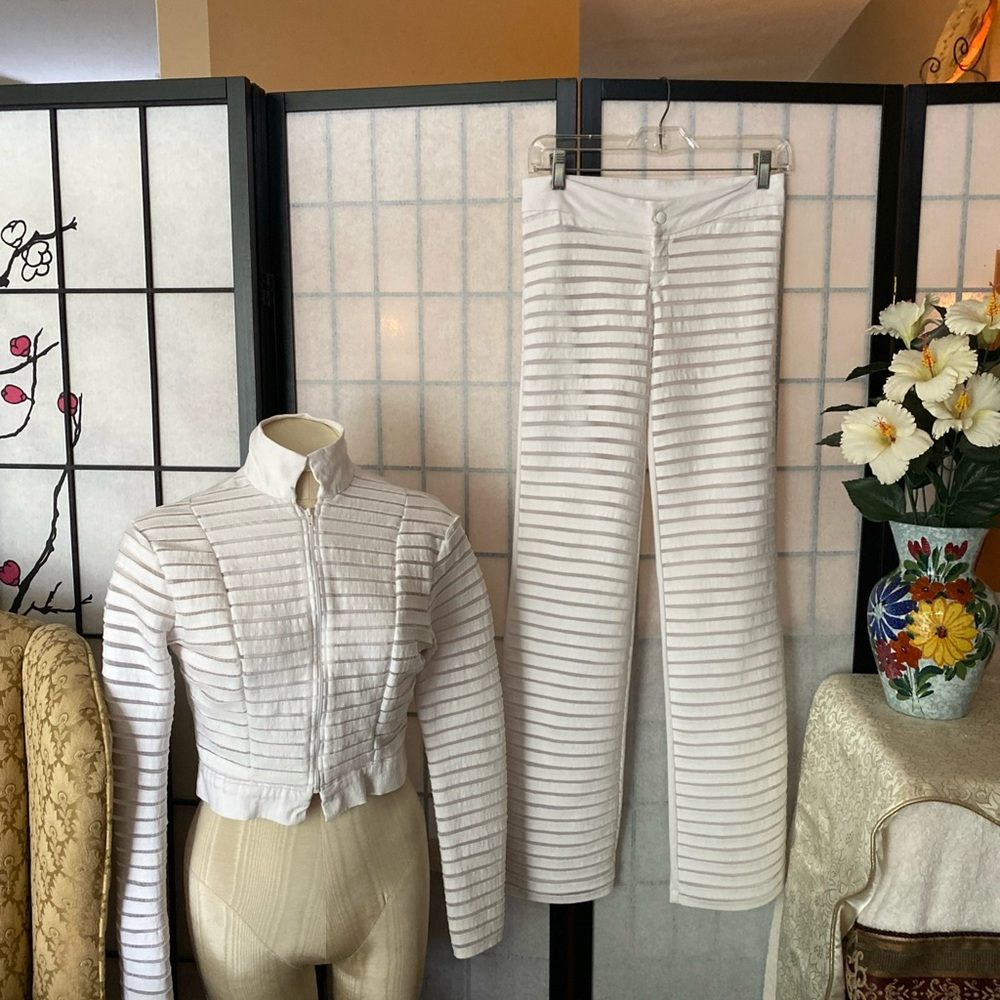 Fashions by Julie/Alis Bryan VTG 80s RARE Boutique Pants+Jacket Estim. JR S/M